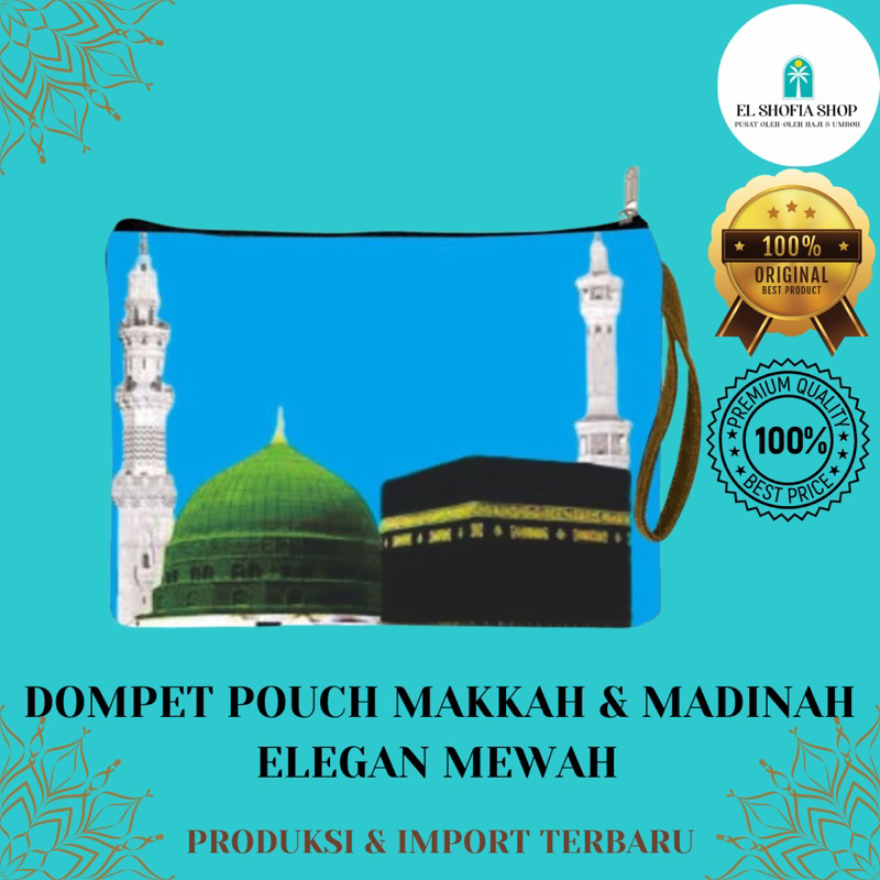 Dompet Pouch Makkah Madinah Oleh-Oleh Haji &amp; Umroh Elegan Mewah | Dompet Pouch Makkah Madinah Murah
