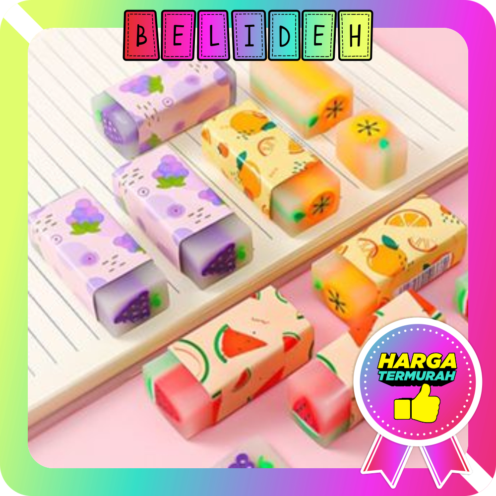 

☛BELIDEH☚ Penghapus Pensil Motif Buah Fruits Eraser Penghapus Karakter Dinosaurus Sweet Eraser Anak Sekolah Karakter Dino Hapusan Sekolah Korean Style Import S068