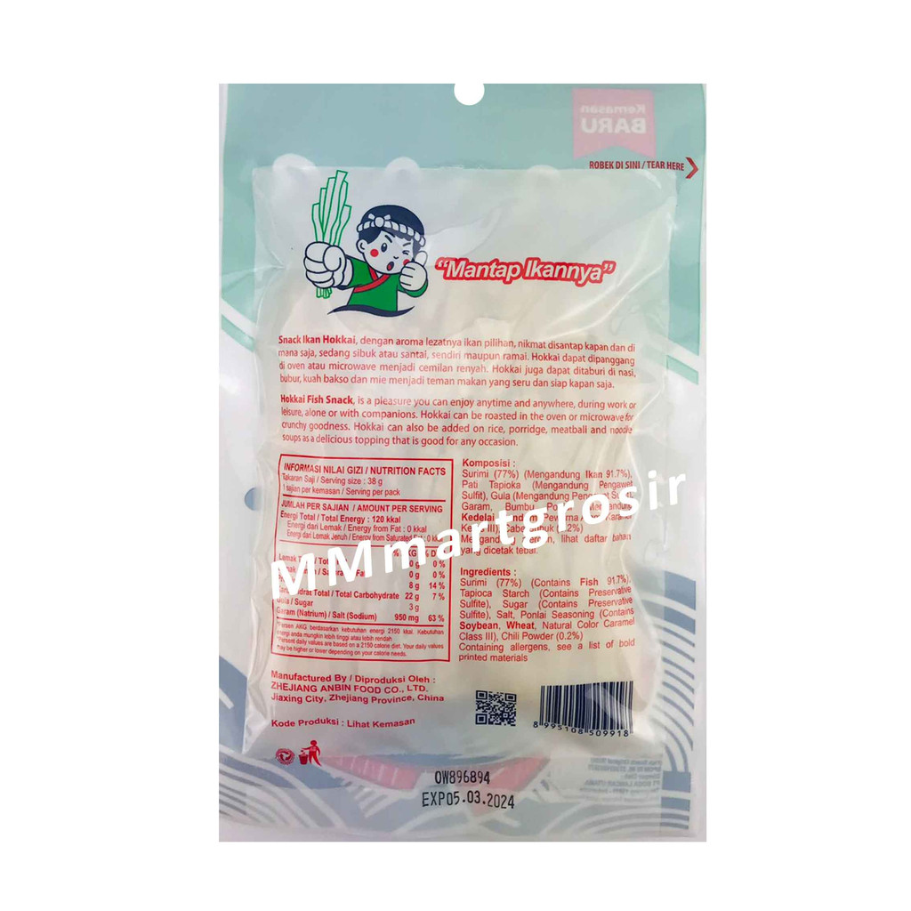 Hokkai / Snack Ikan / Rasa Original / Wide 38g