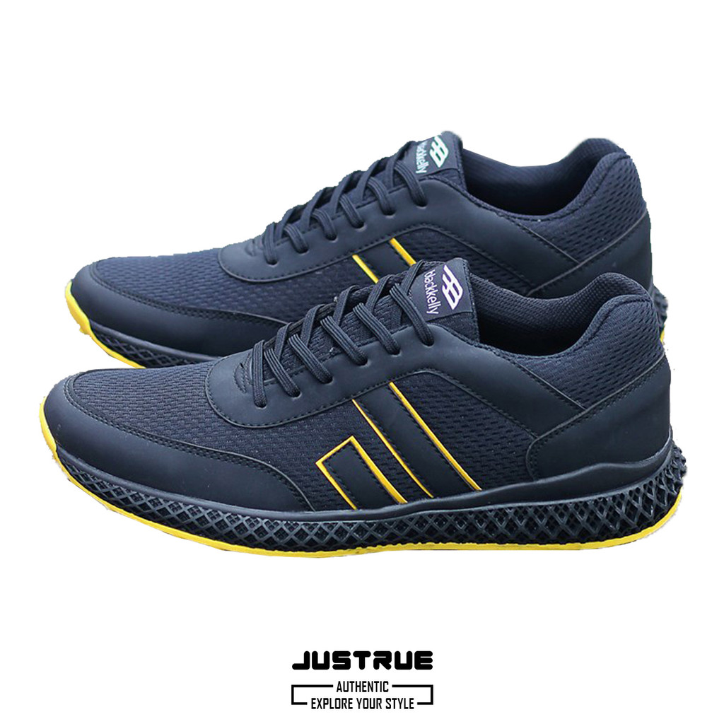 Justrue Sepatu Sneakers Pria Casual Distro Hitam 361