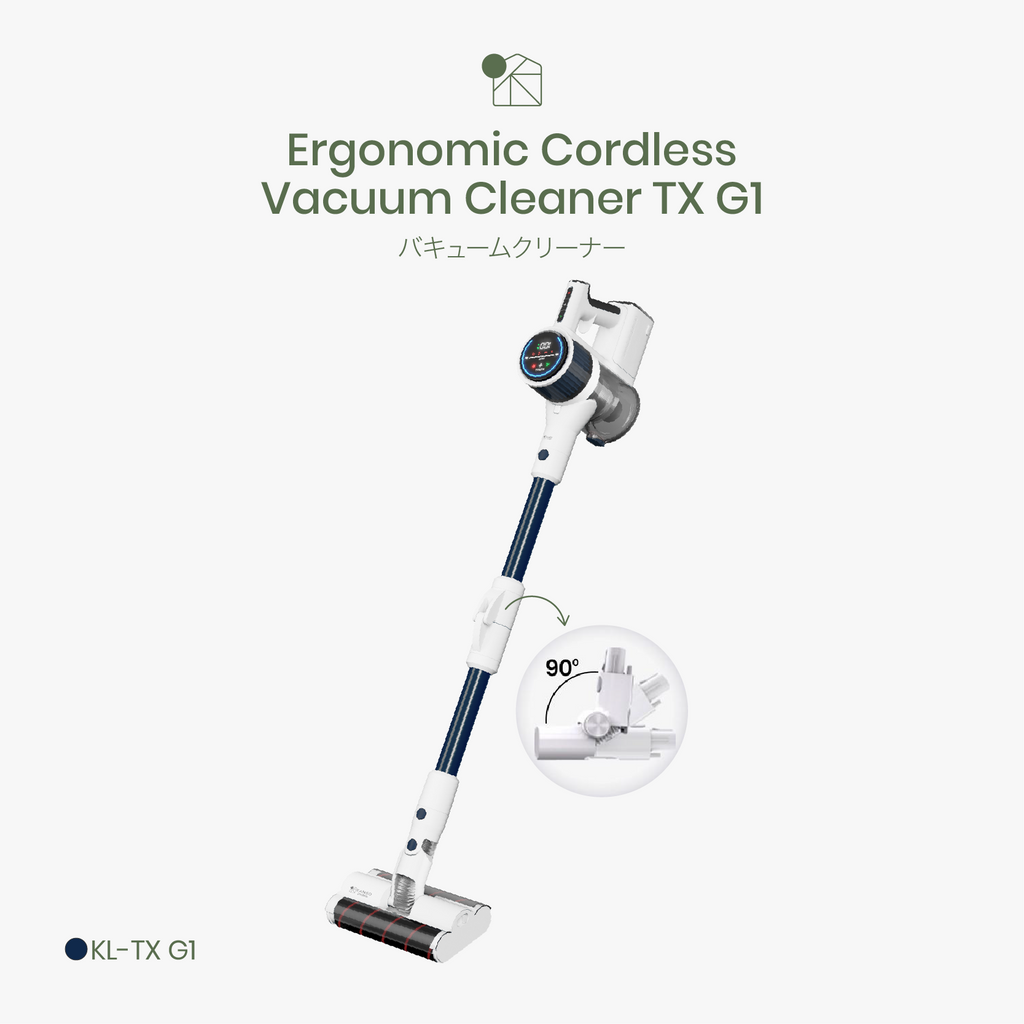 Kanso Living TX G1 Ergonomic Vacuum Cleaner Mop+Extra Battery