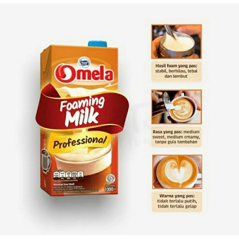 Omela Foaming Milk Professional Susu 1 Liter