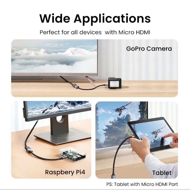 Ugreen Micro Hdmi to Hdmi Female Adapter - 20134