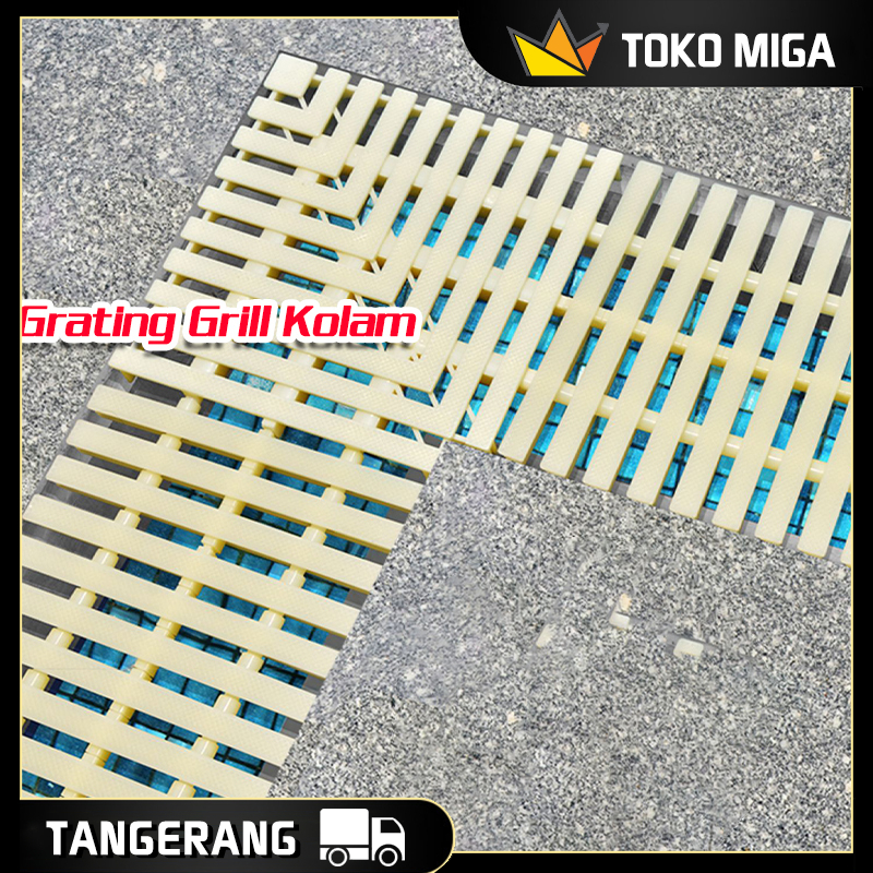Grating Grill Kolam Renang Grill Grating Gutter Kolam - 100*25cm