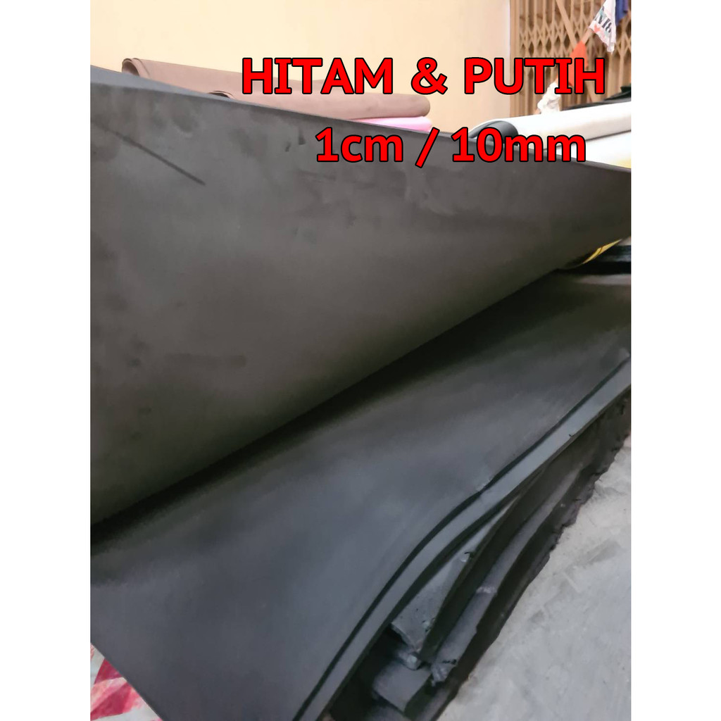 Spon Ati / Spon Eva / Busa Ati 1cm Hitam Putih