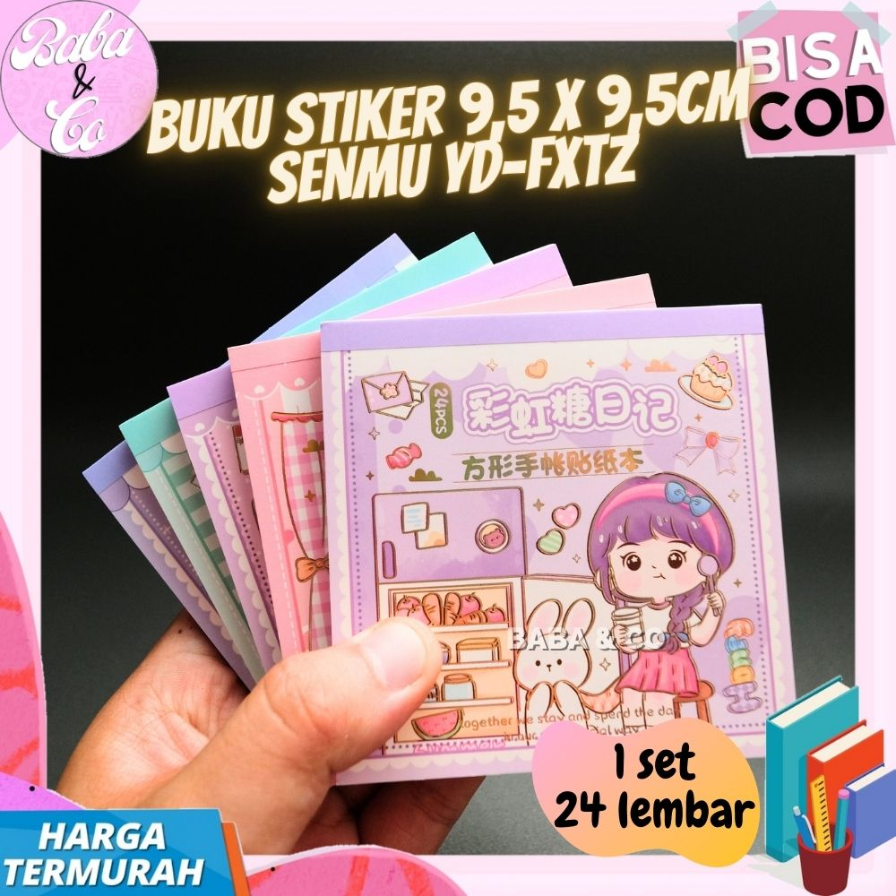 

BUKU STIKER YD-FXTZ STICKER LUCU MASU 1 SET 24 LEMBAR 9,5 x 9,5cm COD 1 SET BUKU STIKER 24 pcs