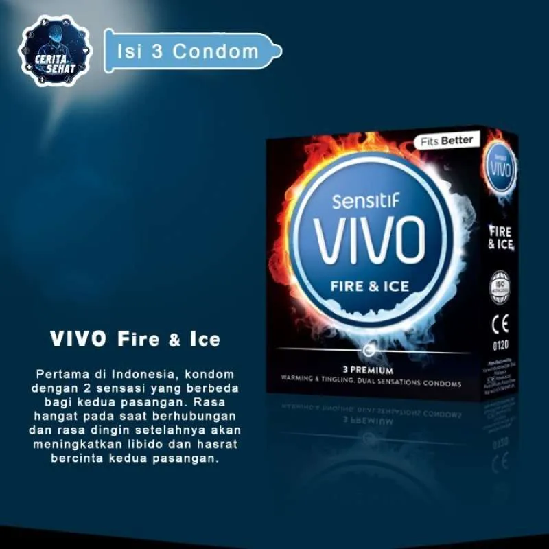 [BPOM] Kondom VIVO FIRE &amp; ICE Isi 3 Pcs / Kondom Vivo EKSTRA / Kondom Tipis / Kondom Import / MY MOM