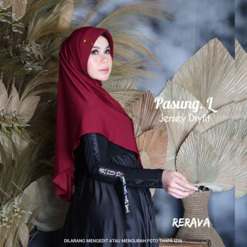 Khimar ReRava pasung L original/Khimar wanita dewasa