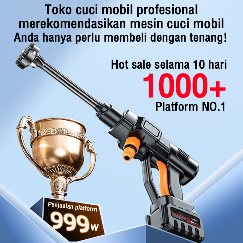 Reaim 588V 150Bar Jet Cleaner Mesin Cuci Mobil Baterai Alat Cuci Mobil Cuci Motor Alat Pencuci Motor Alat Stean Cuci Mobil