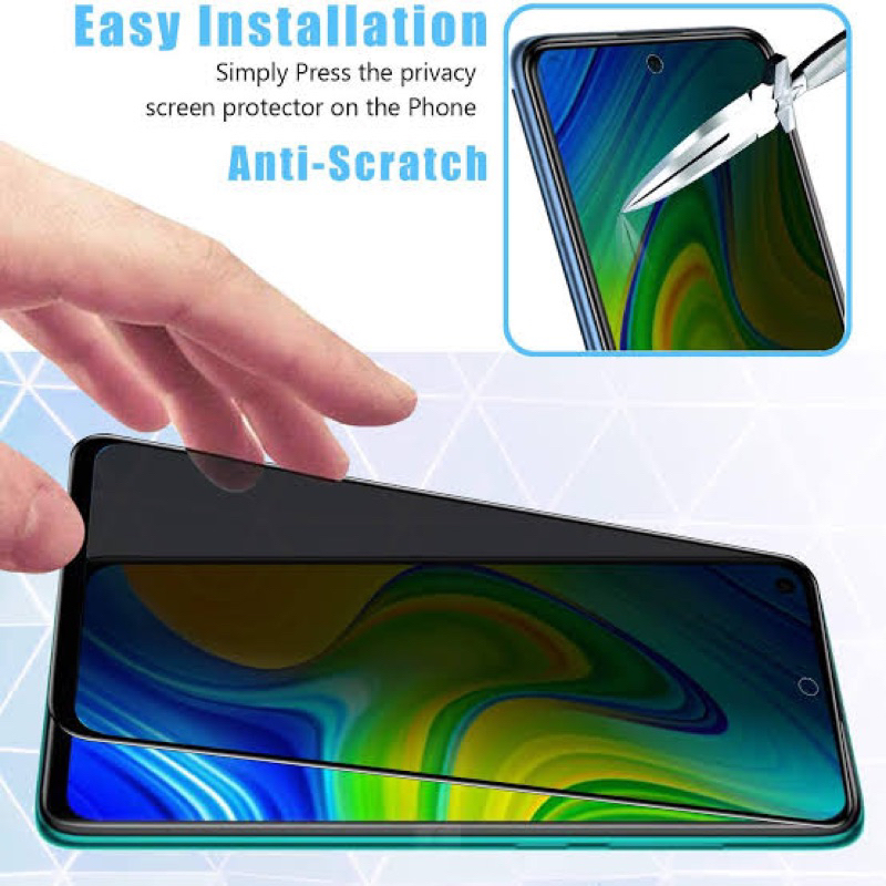 Anti Spy Tempered Glass Realme 11 Pro Anti Gores Privacy spy