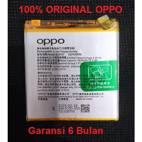 Battery Batre Oppo Reno 2F Reno 2z Reno2 F Reno2 Z BLP737 Original