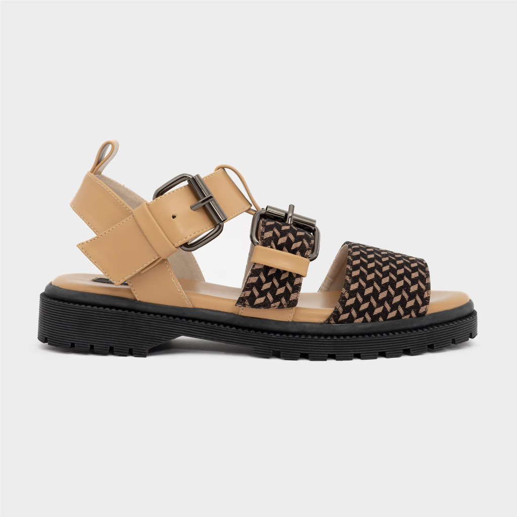 Dianable - Nara Docmart Platform Sandal (Black - Choco - Maroon Black)