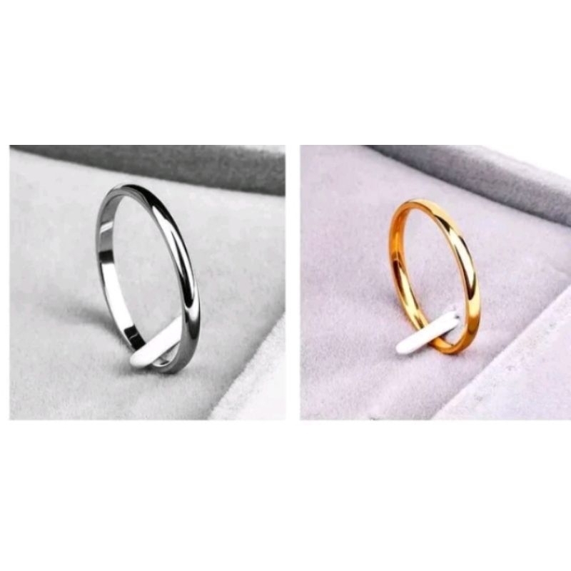 Cincin Titanium Anti Karat Anti Luntur Selamanya