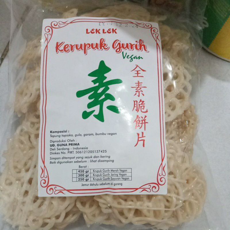 

VEGAN KERUPUK JARING GURIH LEK LEK KRUPUK KERITING LOMBA VEGETARIAN kripik