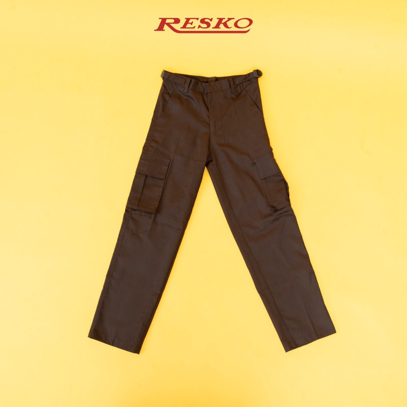 Resko - celana pdl pramuka coklat SMP SMA- Celana PDL - Celana Pramuka -