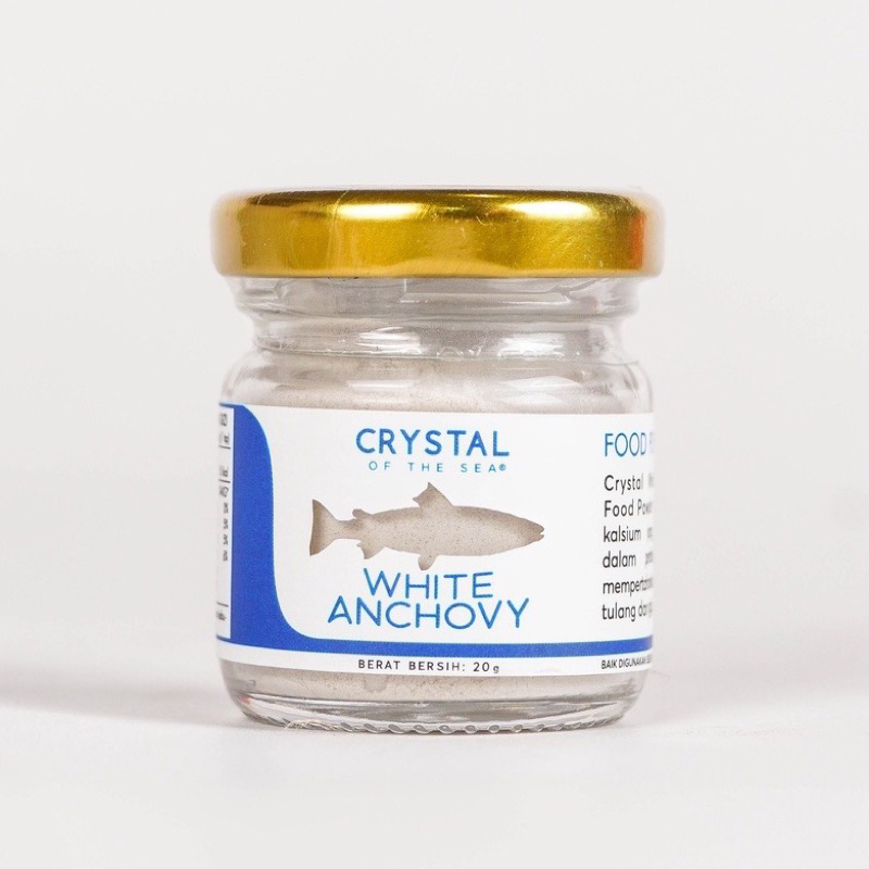 Crystal of the Sea White Anchovy Powder bubuk ikan teri / udang / ikan gabus / seaweed 20gr