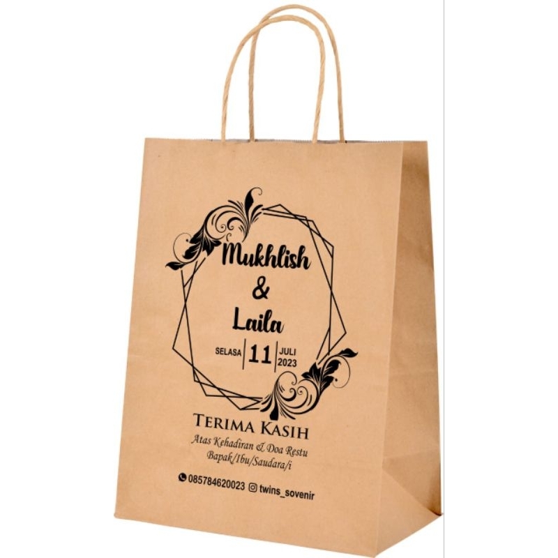 

paperbag R6 20x10x25 custom sablon