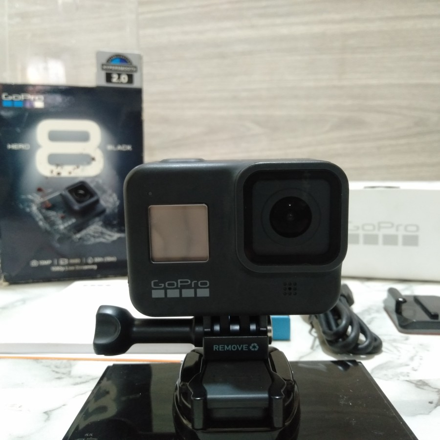 gopro hero 8 black bekas 12mp 4k lengkap