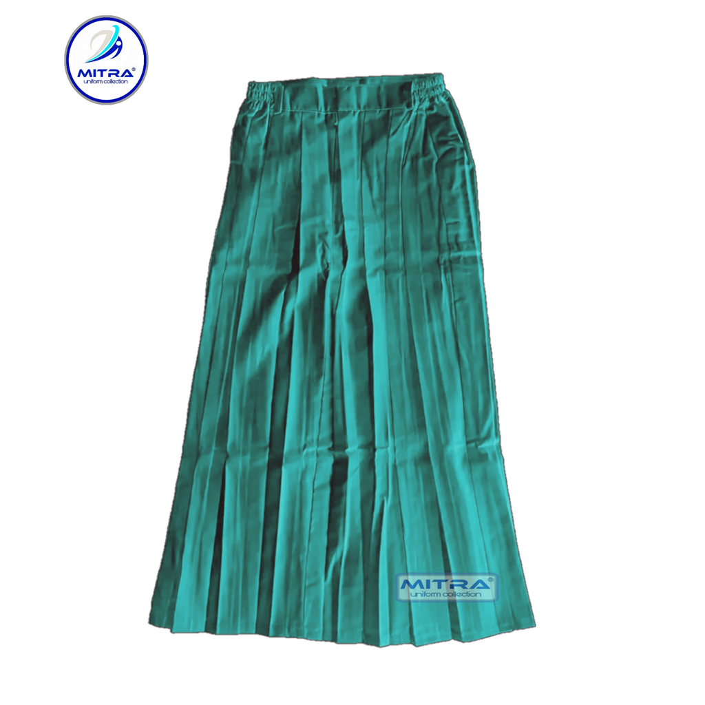 Rok Hijau Anak Perempuan Mi Panjang Rok Hijau Seragam Madrasah Anak Perempuan Bahan Twill Rempel