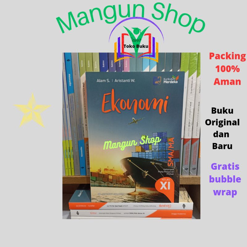 Buku Ekonomi SMA Kelas 11,12 Kurikulum Merdeka Erlangga