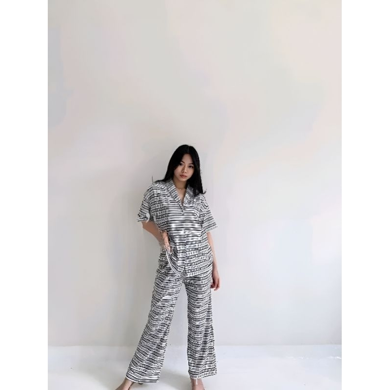 [ Lilyholic ] Vonda collar set - set rajut ala korea - set knit ala korea - blazer cardi - knit oute