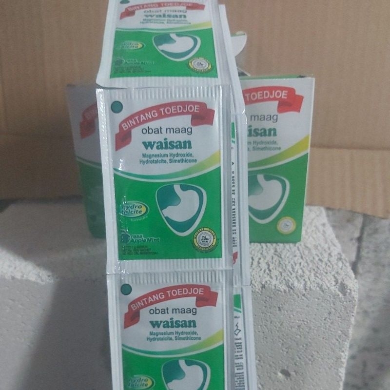 Waisan obat maag 1box isi 12sachet(apple mint)