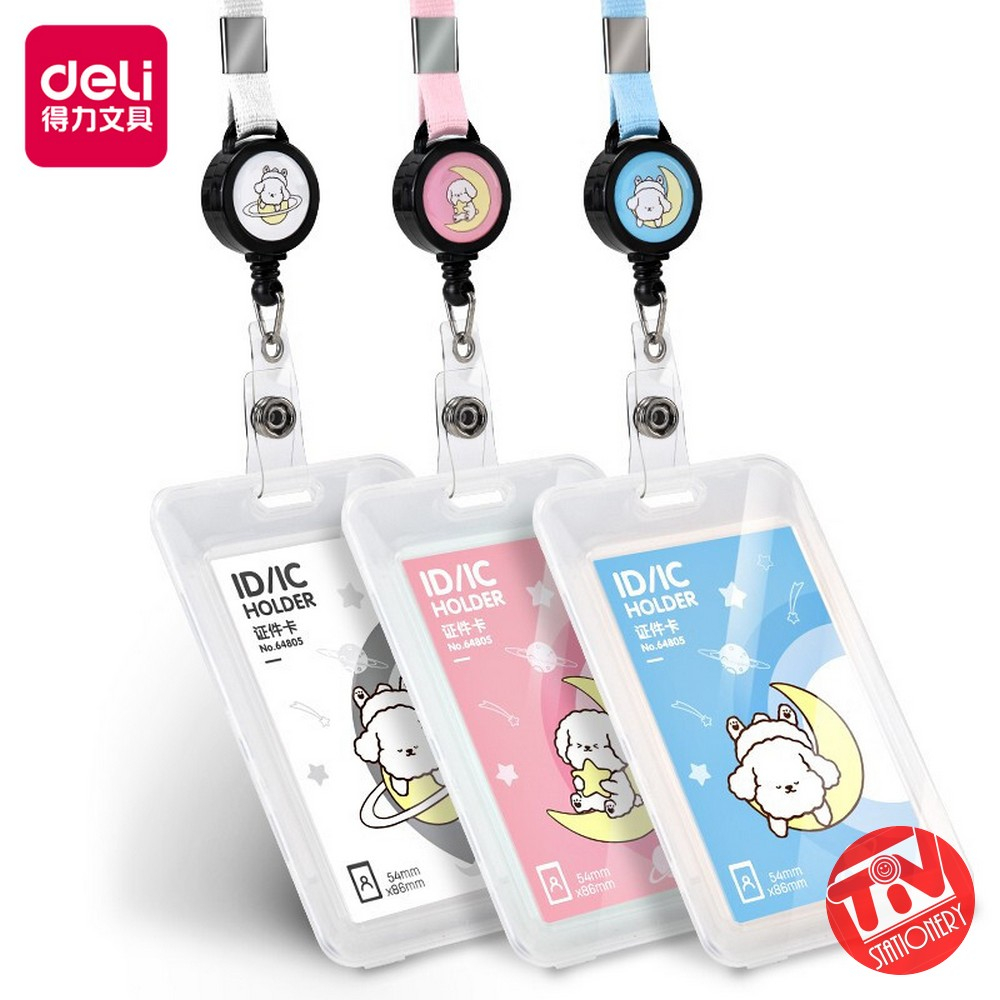 

ID Card Holder / Case Yoyo Deli Retractable Name Tag (Dapat Ditarik)