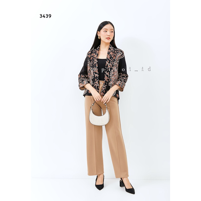 Cardigan panjang batik wanita / cardigan batik cewek / outer batik kantor / outer hijab mura 241