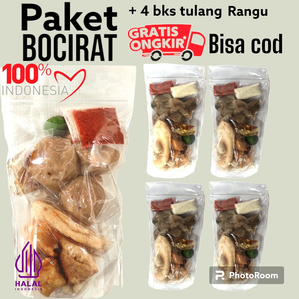 

PAKET HEMAT 1 BOCIRAT + 4 BKS TULANG RANGU LADA LADA HASEUM PEDAS MERCON