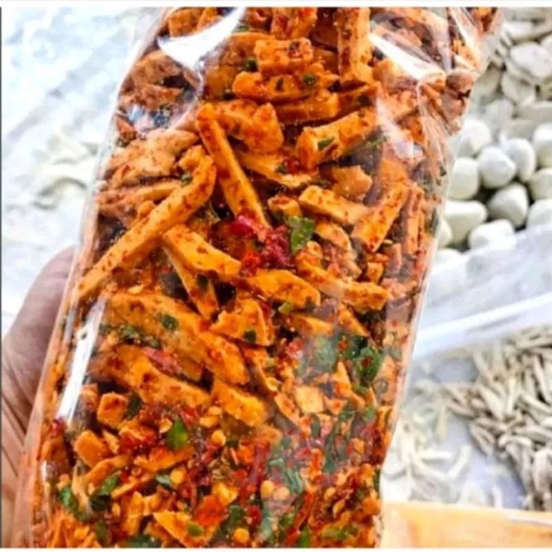 

Basreng pedas daun jeruk kemasan 500 gram/kriuk pedas gurih