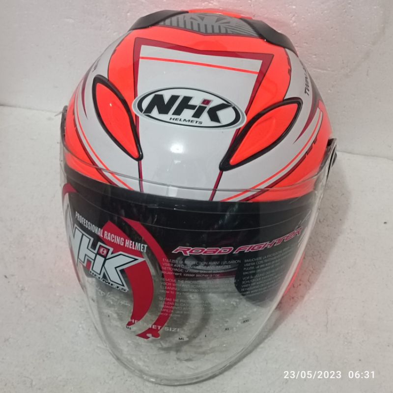 Helm NHK R6 Motif Glow Twin Air Orange