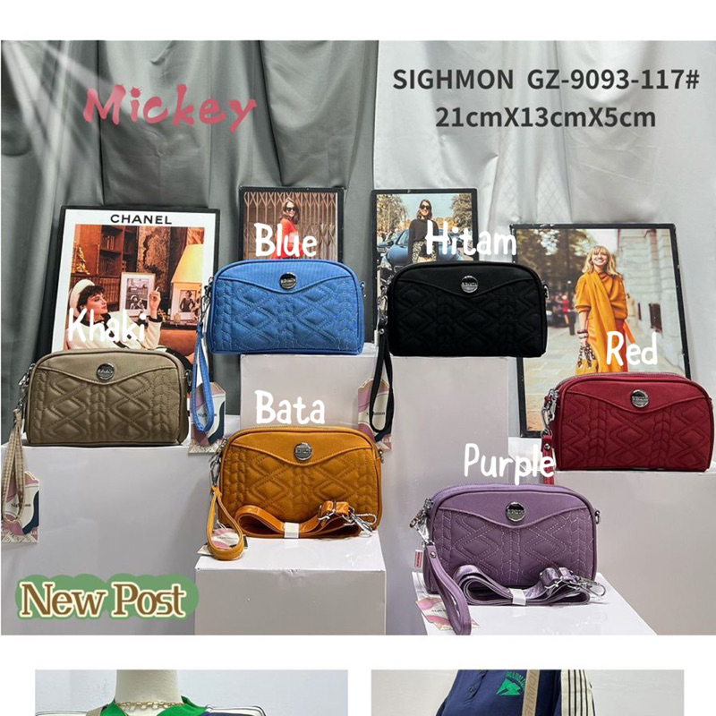 GZ9093-117 TAS DOMPET WANITA IMPORT SIGHMON MICKEY
