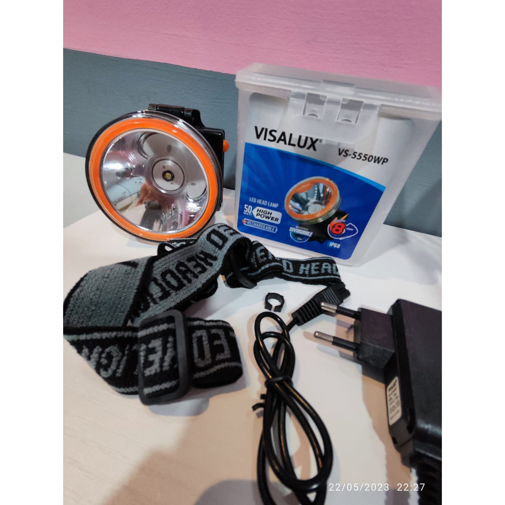 Senter Kepala 50 Watt VISALUX 550 WP SUPER TERANG