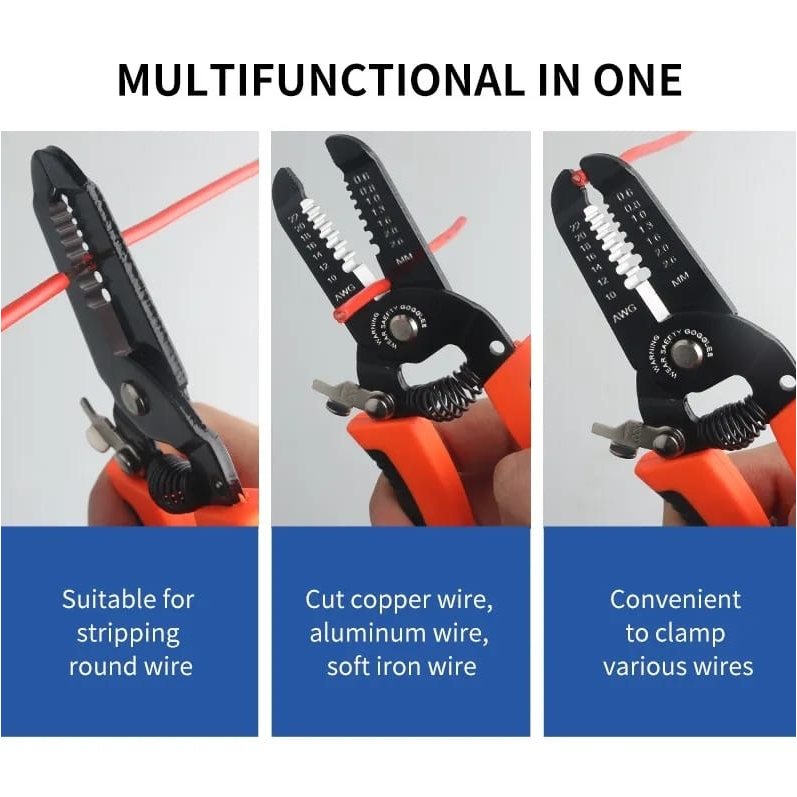 Tang Kupas Kabel MULTIFUNGSIH Wire Stripper tang potong tang klem kabel tang kabel