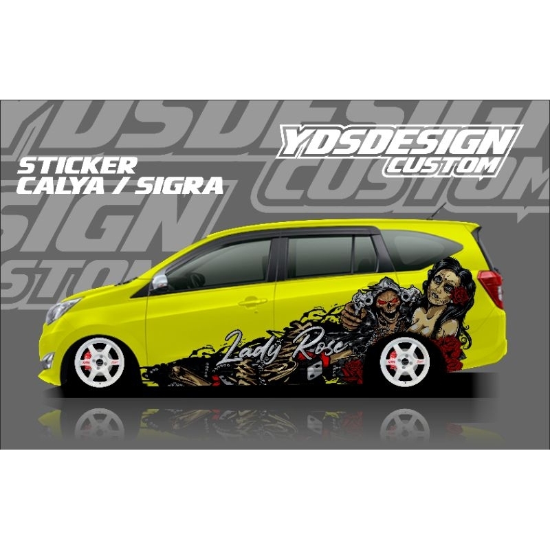DECAL MOBIL SIGRA, LIVINA, YARIS,CALYA, DLL