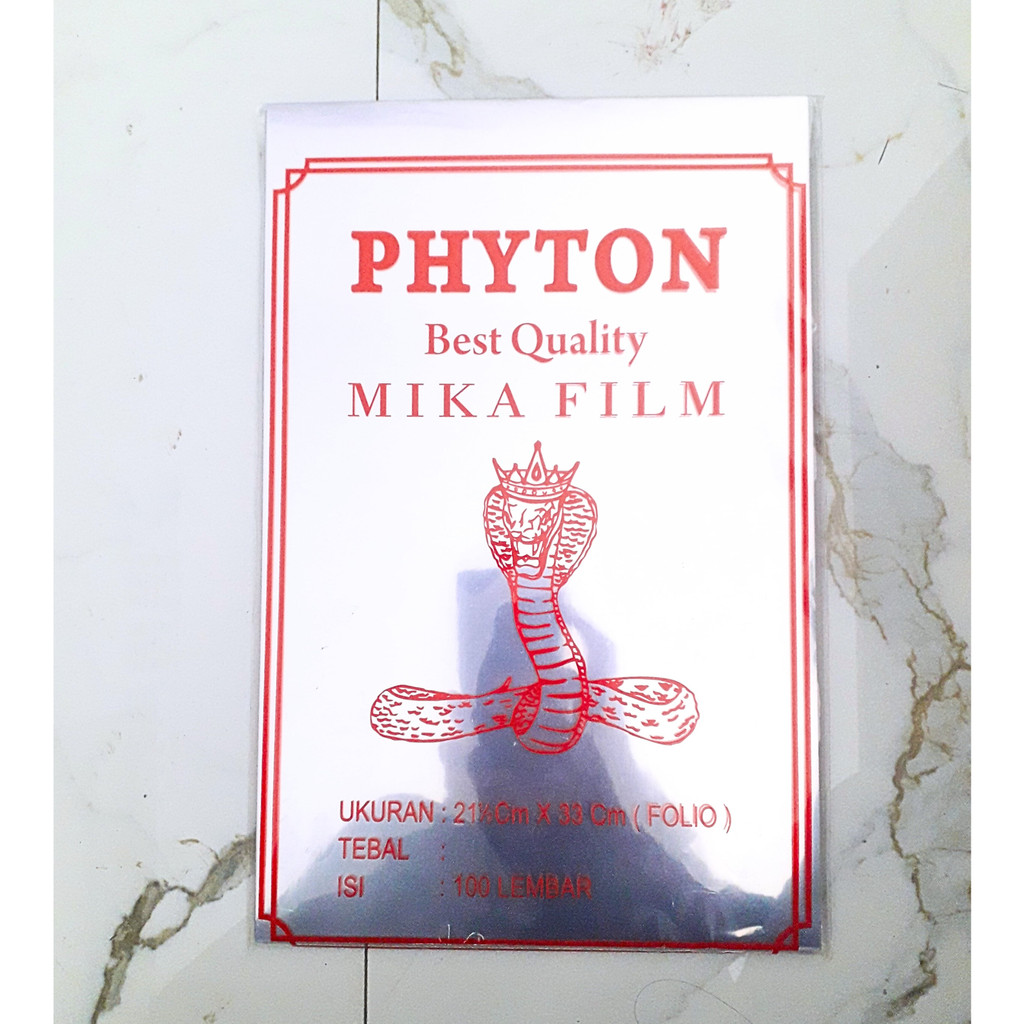 

Mika Film Bening/Sampul Mika/ Cover Mika Transparan PHYTON Ecer 10 Pcs (057019)