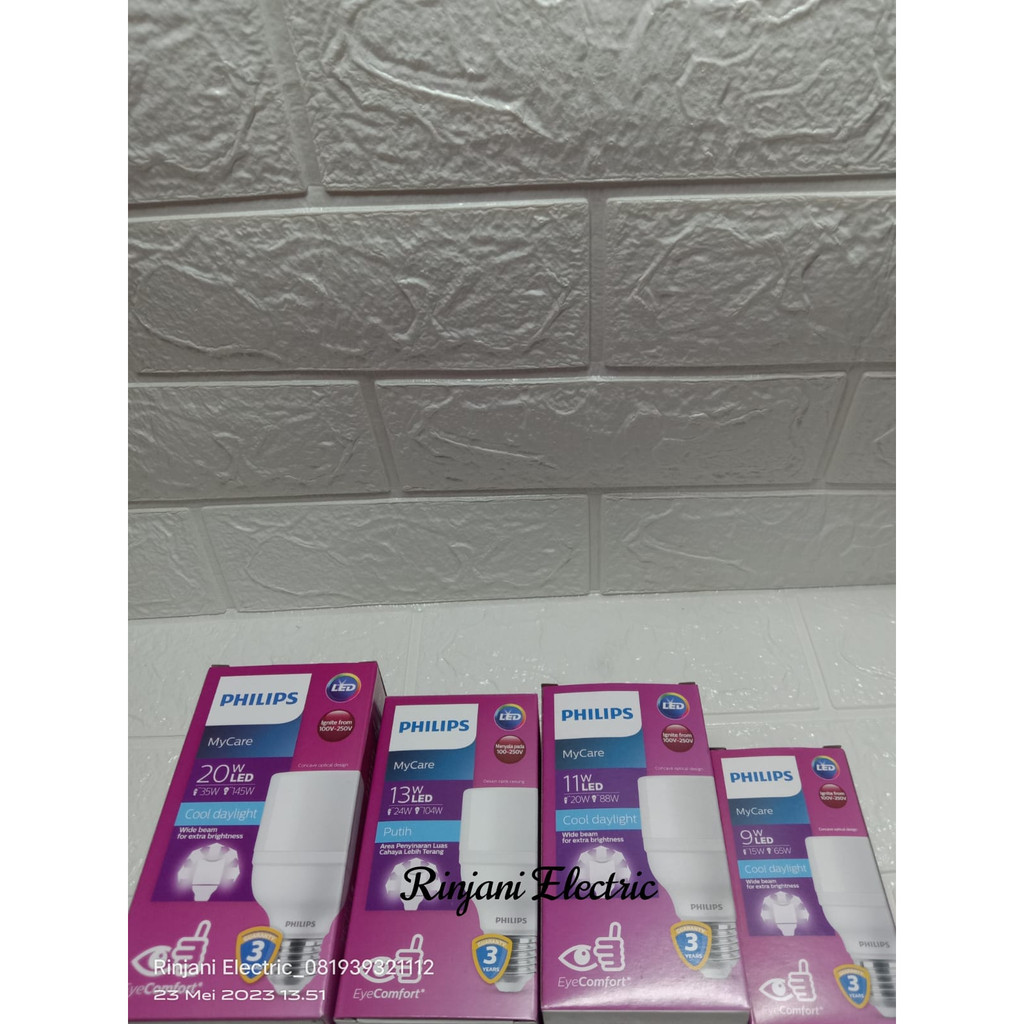 LAMPU PHILIPS LED BRIGHT 9WATT, 11WATT,13 WATT, 20 WATT WARNA PUTIH ( COOL DAYLIGHT)