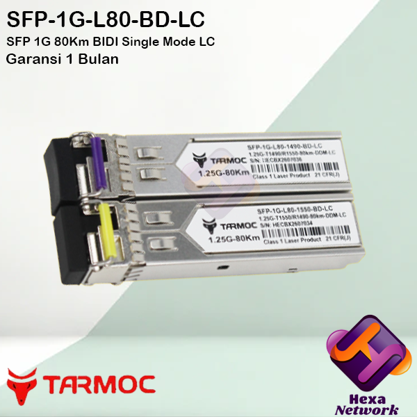 SFP 1G BIDI 80KM l Singlemode LC Mikrobits, Mikrotik, Cisco Compatible