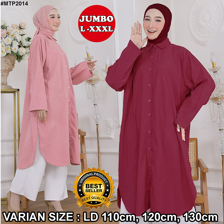 LONG TUNIK KANCING BUSUI - TUNIK KODORAY JUMBO