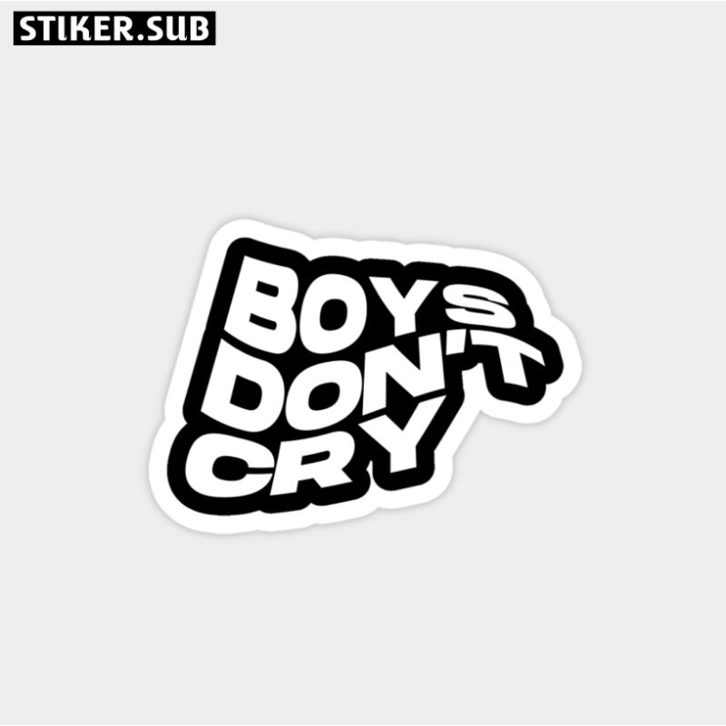 

Stiker sticker aesthetic "Boys Don't Cry