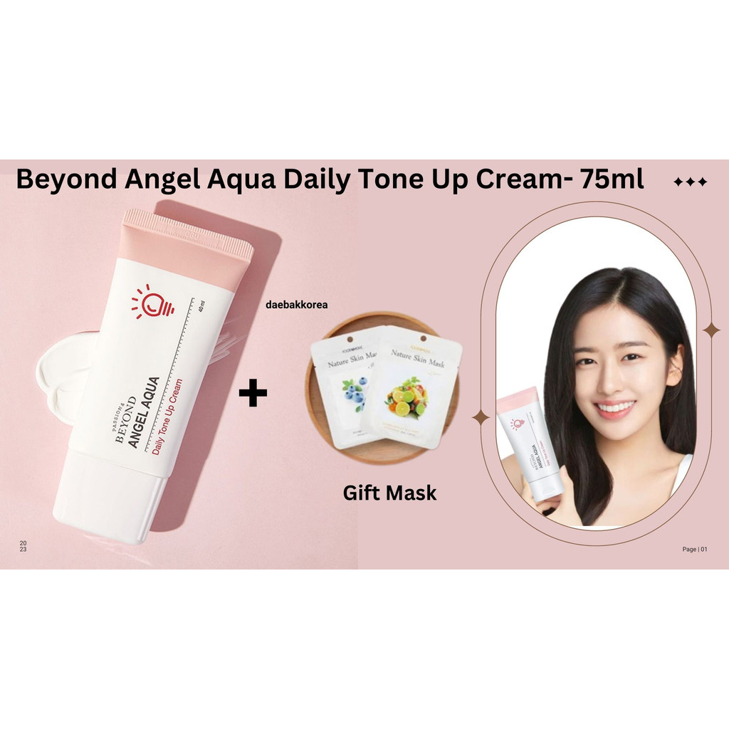 [Ready stock] Beyond Angel Aqua Daily Tone Up Cream- 75ml