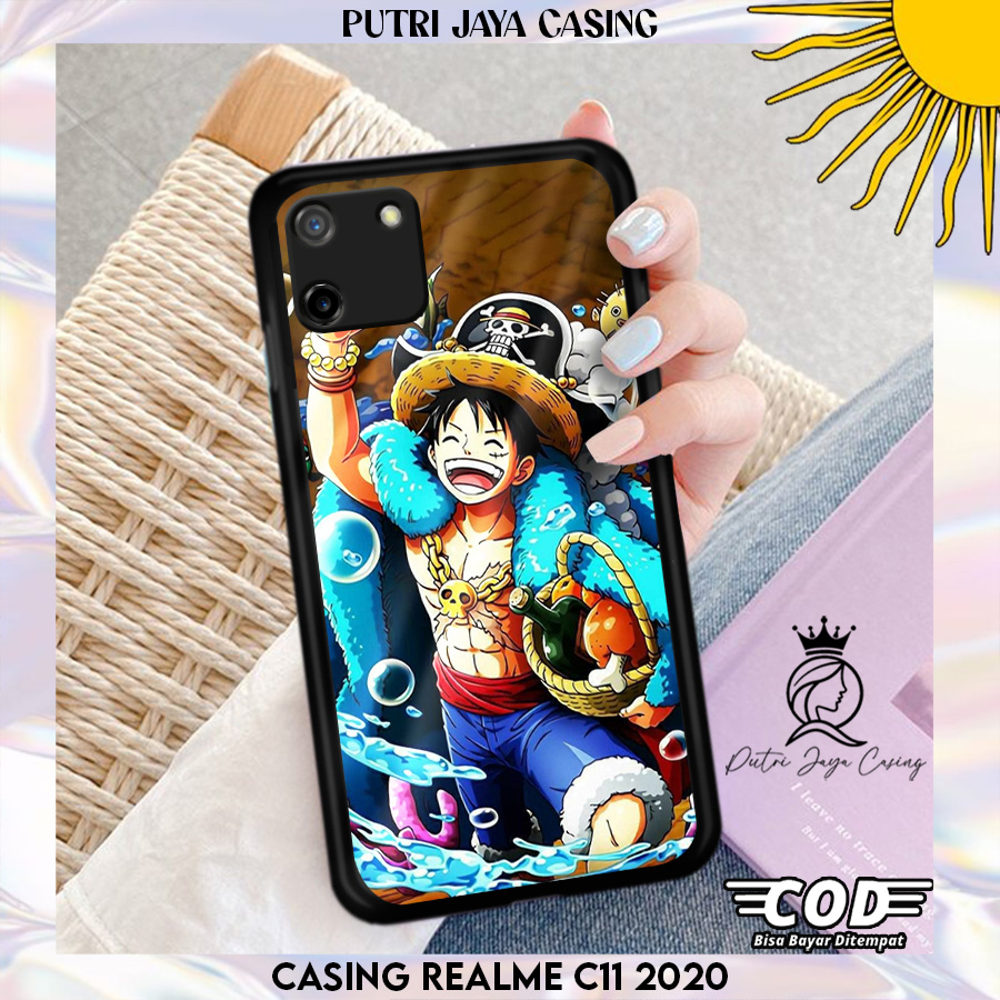 Case Hp Realme C11 2020 casing Realme C11 2020 Motif [ ANIMELUFFY05 ] Casing Terbaru Case Karakter L