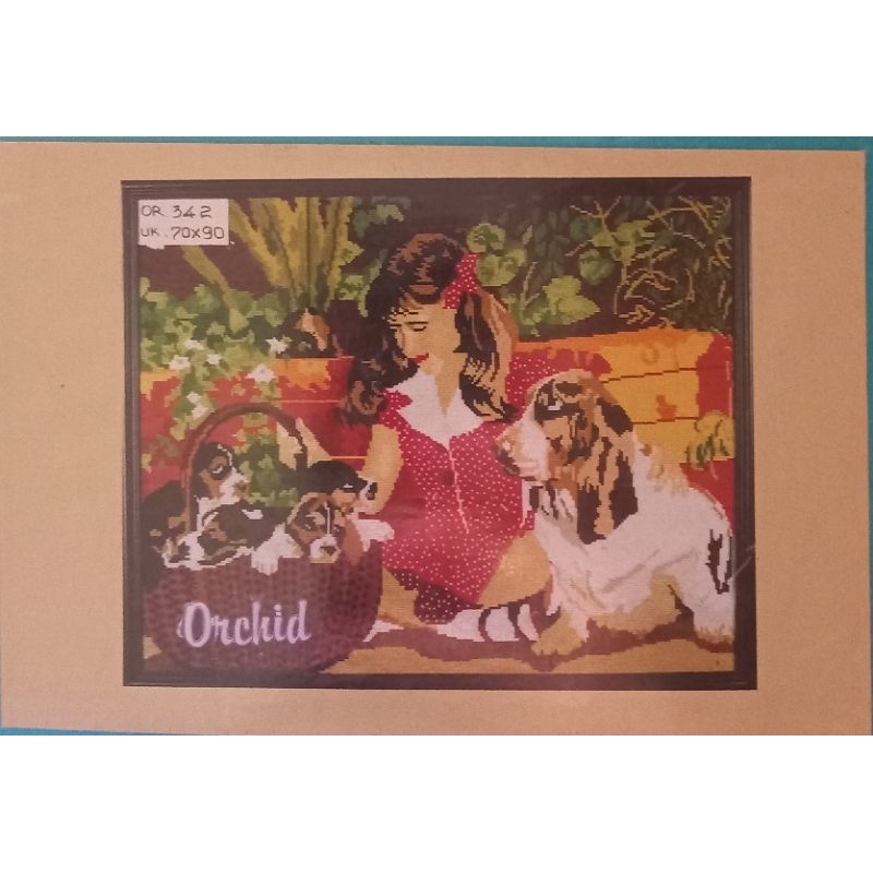 KRISTIK KRUISTIK SULAM 1 SET CROSS STITCH ORCHID OR 342 330