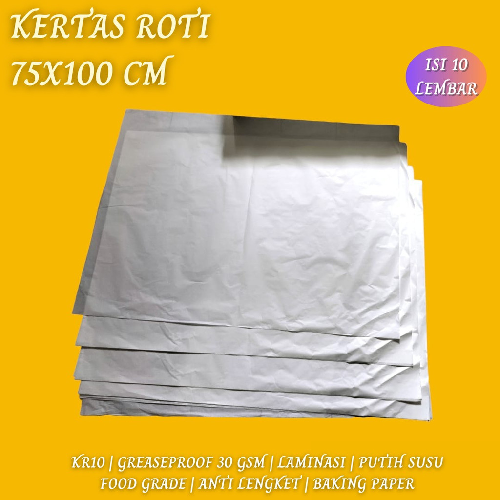 Kertas Roti Kertas Baking Paper (Isi 10 Pcs-KR10)