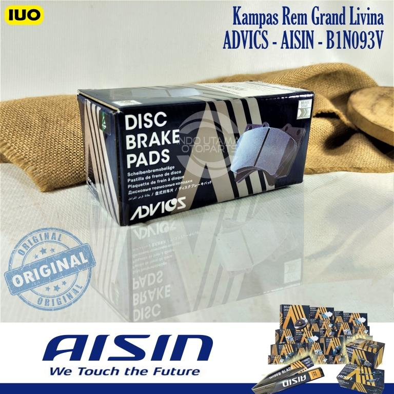 Brake Pad AISIN Grand Livina March Kampas Rem ADVICS B1N093T ORI