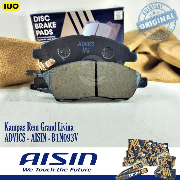 Brake Pad AISIN Grand Livina March Kampas Rem ADVICS B1N093T ORI