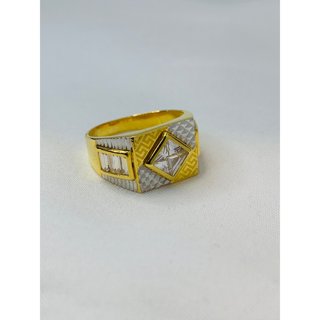 Cincin Cowok Emas Asli Kadar 70% 700 Size 19