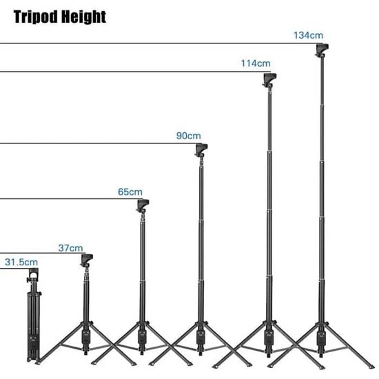 TONGSIS NEW BLUETOOTH YUNTENG VCT 1688 TRIPOD 3 IN 1 SELFIE STICK VCT