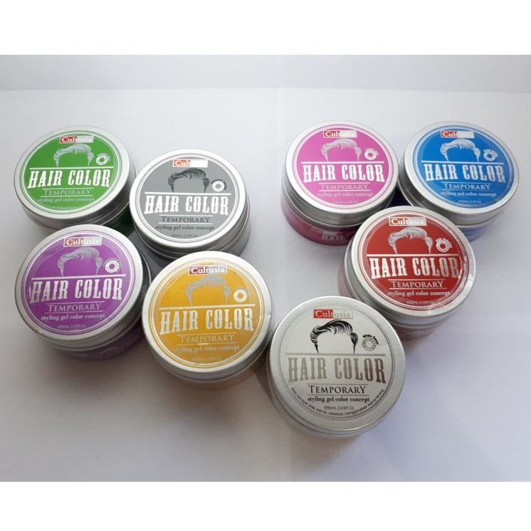 Pomade Warna Cultusia Hair Color Temporary 80ml  pewarna rambut instan bisa di cuci