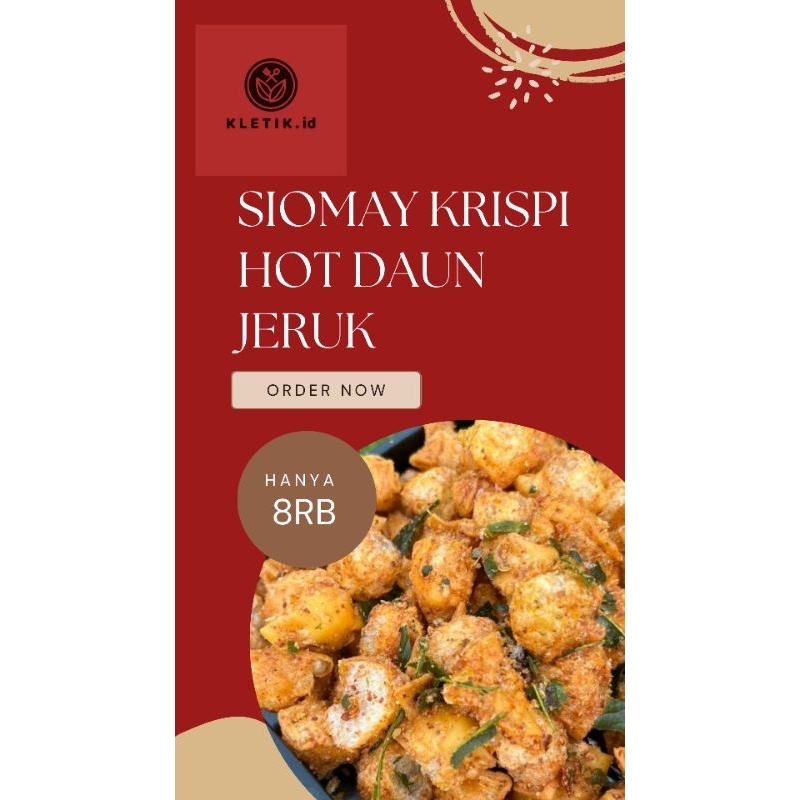 

Siomay Krispi Hot Daun Jeruk / Siomay Kering Pedas Daun Jeruk 100gr - 250gr